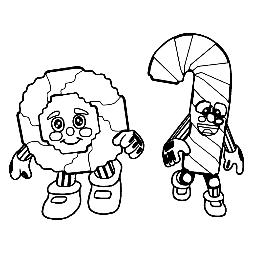 Los Candies 24 Los Candies adornos para colorear