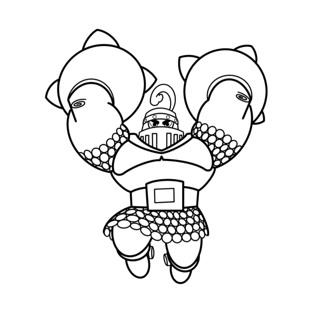 páginas para colorear Mega Knight imprimibles