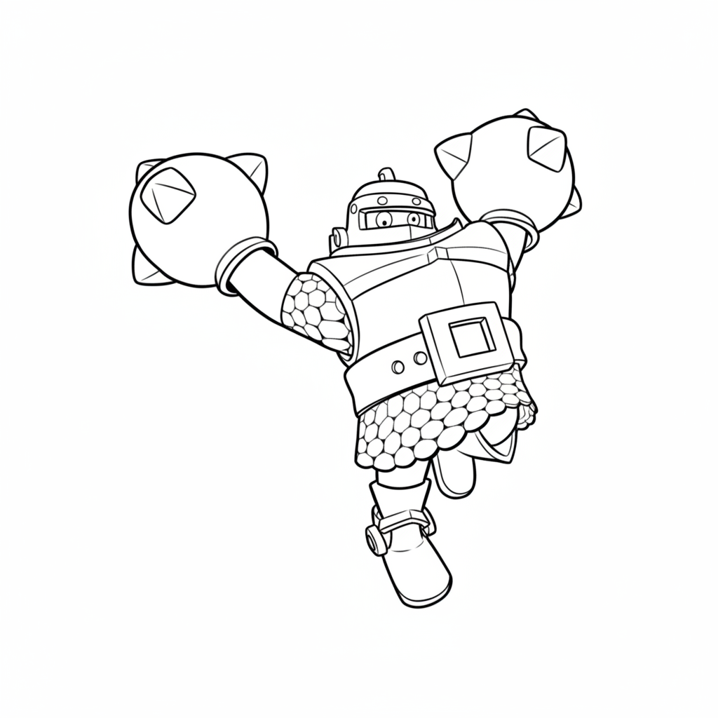 para colorear Mega Knight