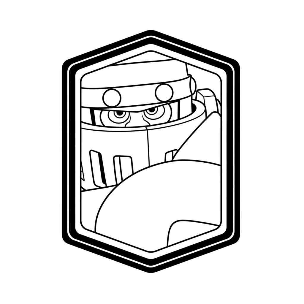 Mega Knight dibujos para colorear