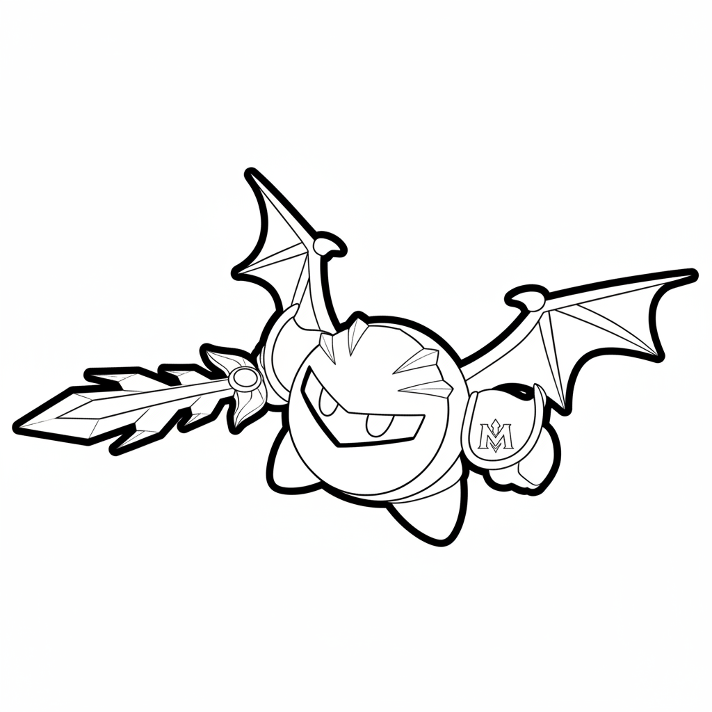 Mega Knight páginas para colorear para niños 1