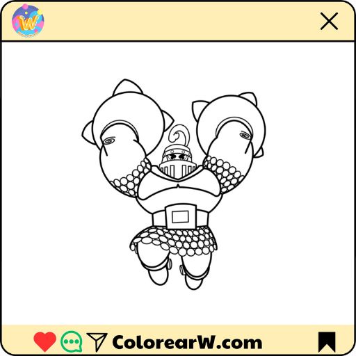 Mega Knight para colorear thumbnail