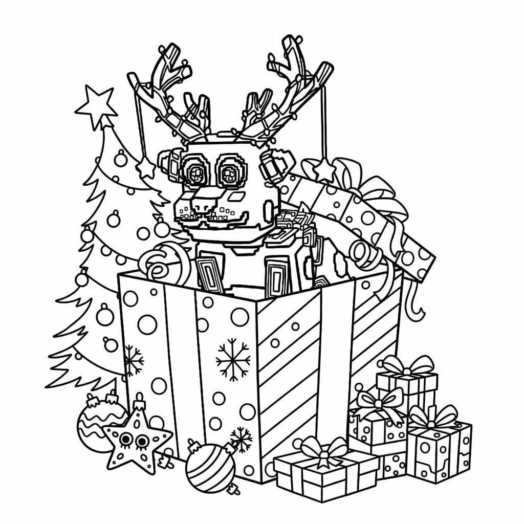 páginas para colorear Money Money Reindeer imprimibles gratis