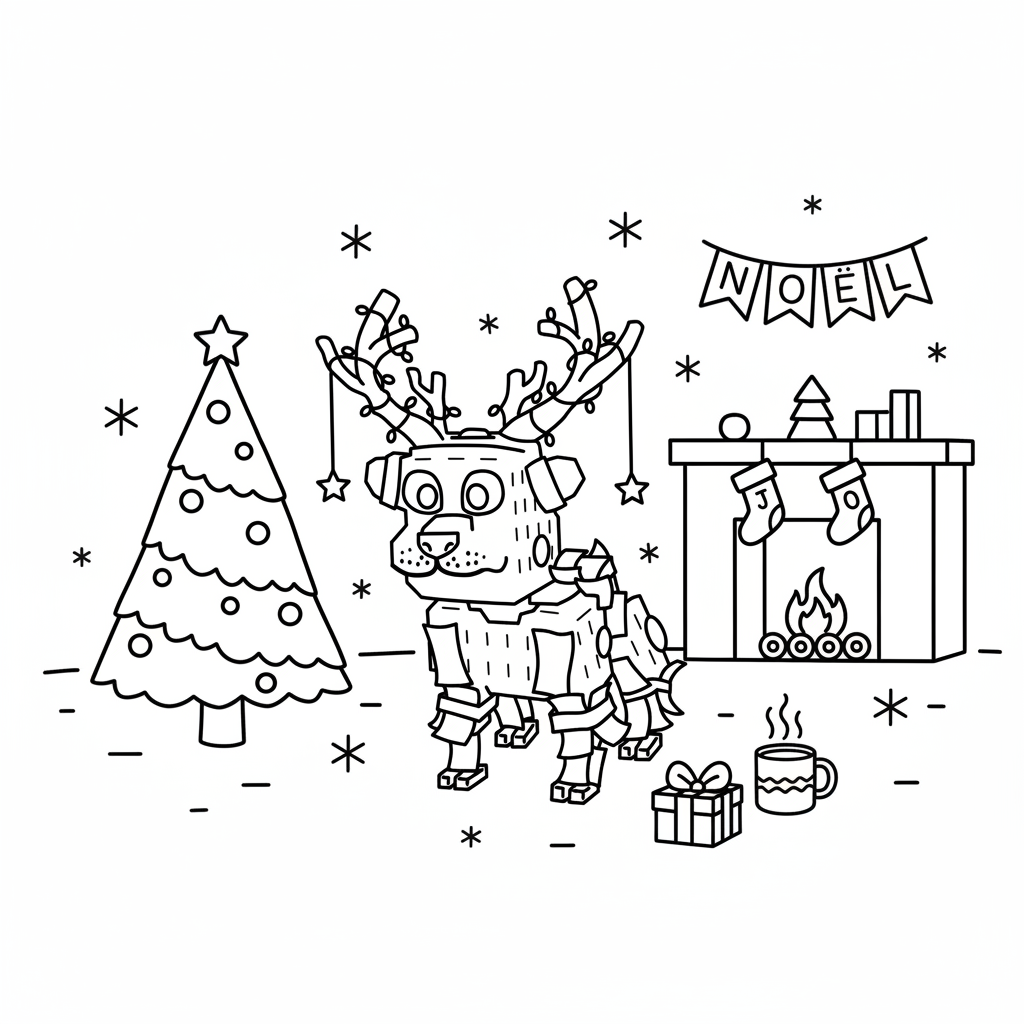 dibujos para colorear Money Money Reindeer