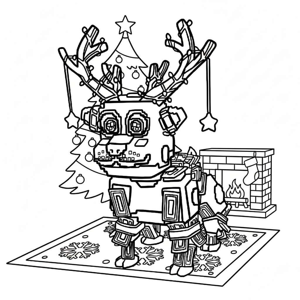 Money Money Reindeer páginas para colorear para adultos fáciles