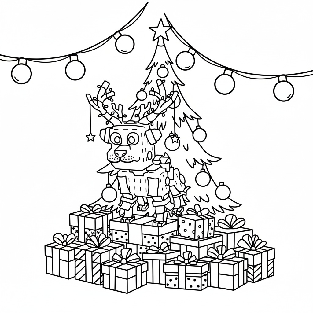 Money Money Reindeer páginas para colorear imprimibles