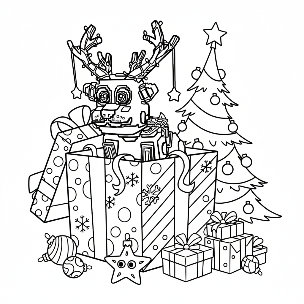 lindas páginas para colorear Money Money Reindeer