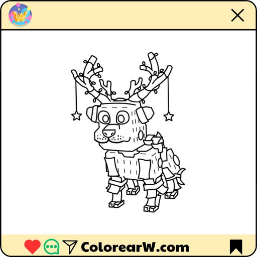 Money Money Reindeer para colorear thumbnail