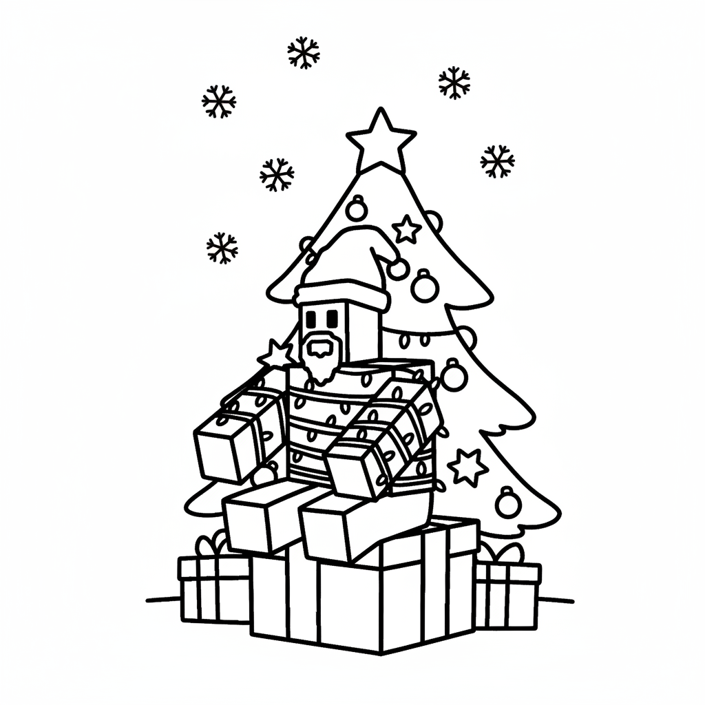 Noobini Santanini 15 Noobini Santanini páginas para colorear de adornos