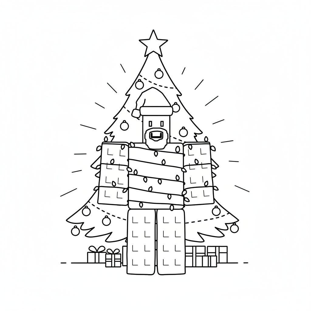 Noobini Santanini 19 páginas para colorear imprimibles Noobini Santanini 1