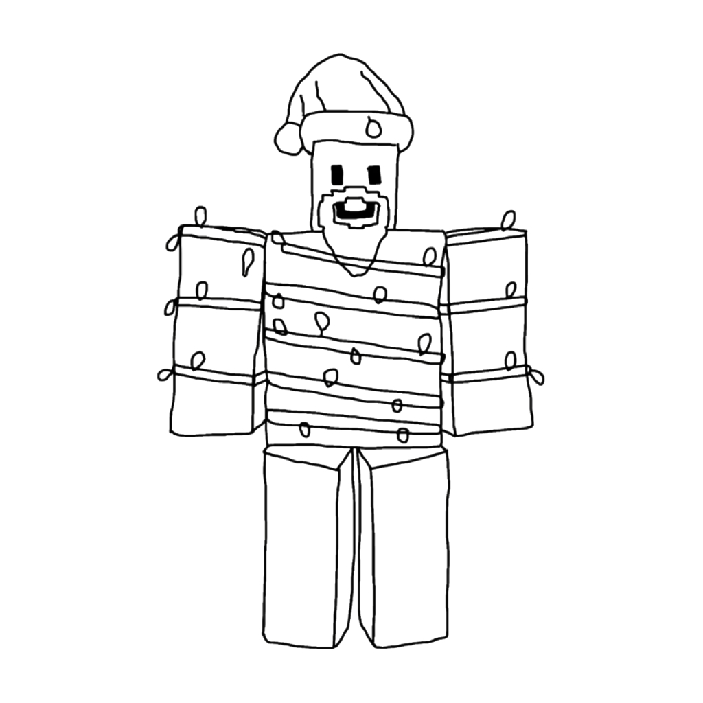 Noobini Santanini 5 páginas para colorear imprimibles Noobini Santanini para adultos