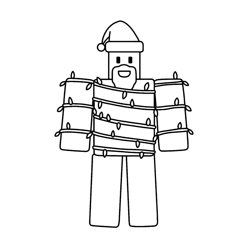 Noobini Santanini 6 felices páginas para colorear Noobini Santanini