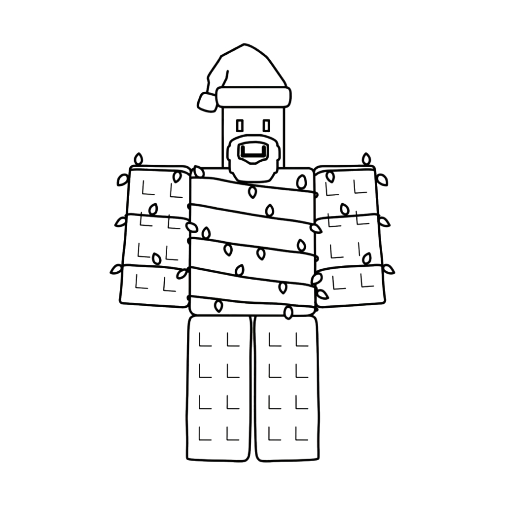 Noobini Santanini 2 páginas para colorear de preescolar Noobini Santanini