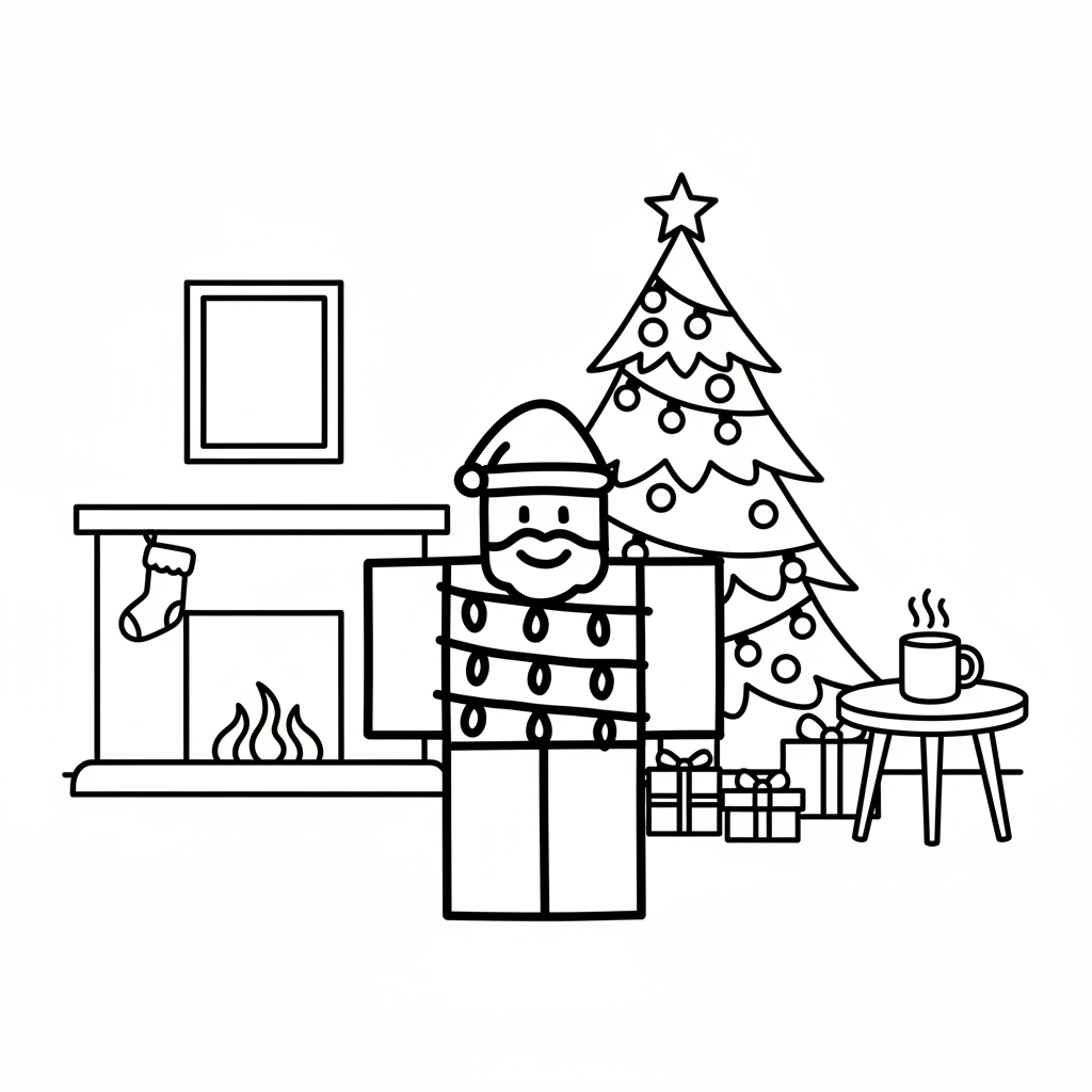 Noobini Santanini 8 páginas para colorear Noobini Santanini gratis