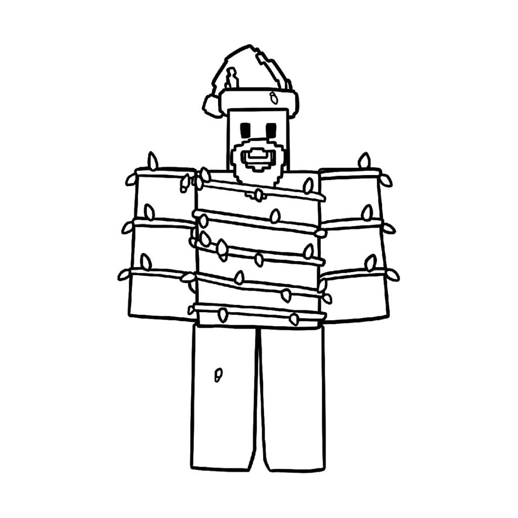 Noobini Santanini 24 lindas páginas para colorear Noobini Santanini 2