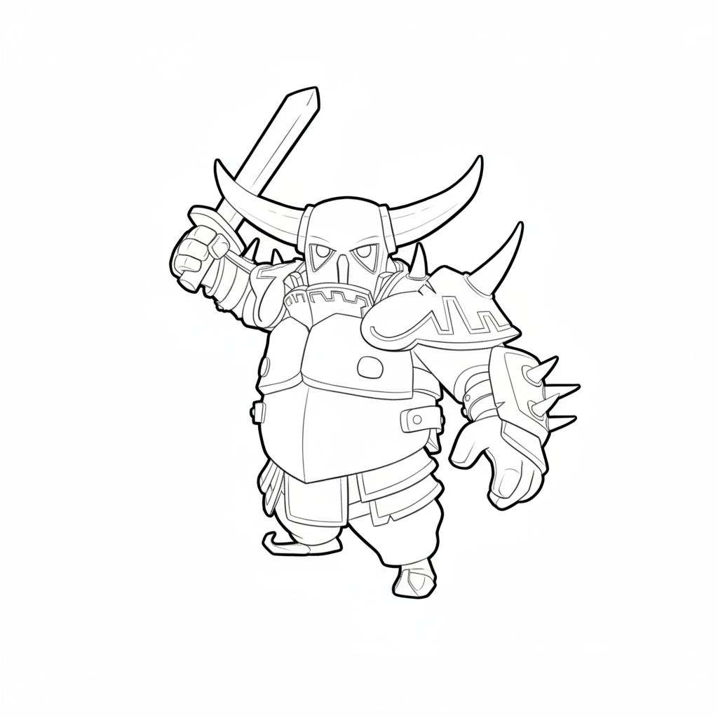 P.E.K.K.A. 2 páginas para colorear para niños P.E.K.K.A