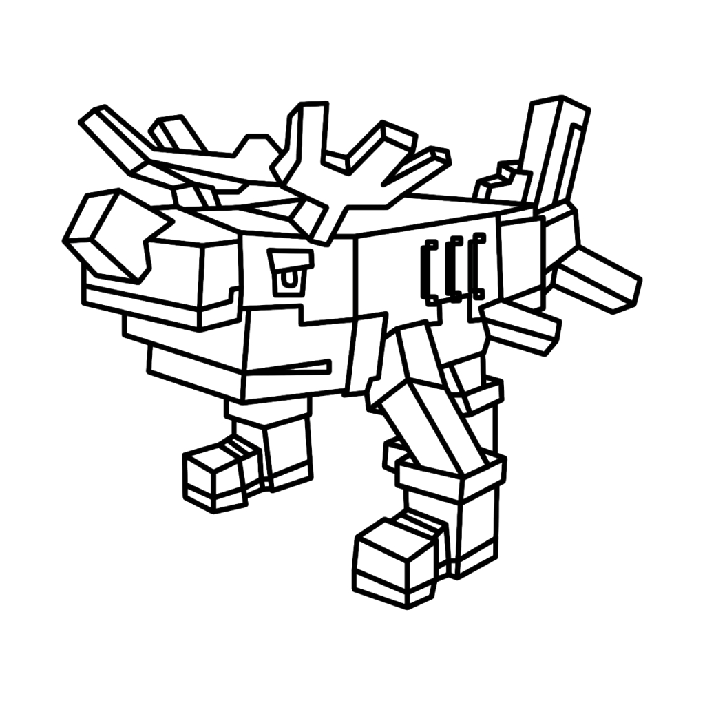 páginas para colorear imprimibles Reindeer Tralala