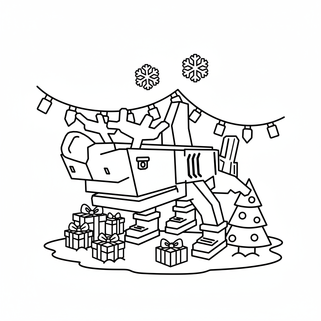 Reindeer Tralala dibujos para colorear