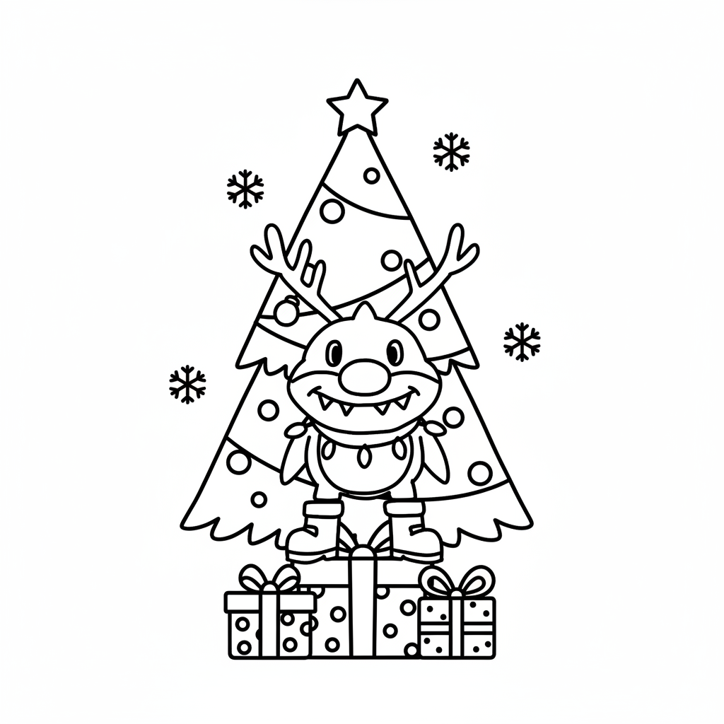 dibujos para colorear Reindeer Tralala