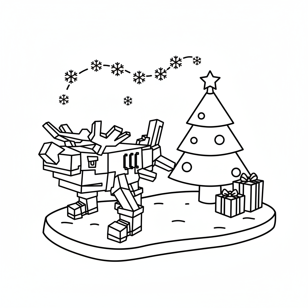 Reindeer Tralala páginas para colorear fáciles