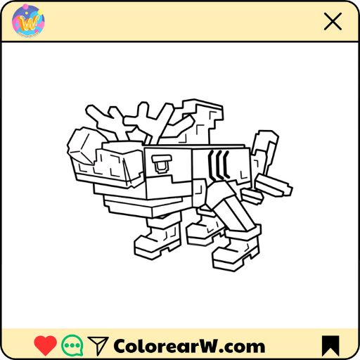 Reindeer Tralala para colorear thumbnail