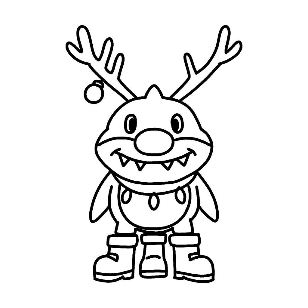 Reindeer Tralala dibujos para colorear grinch