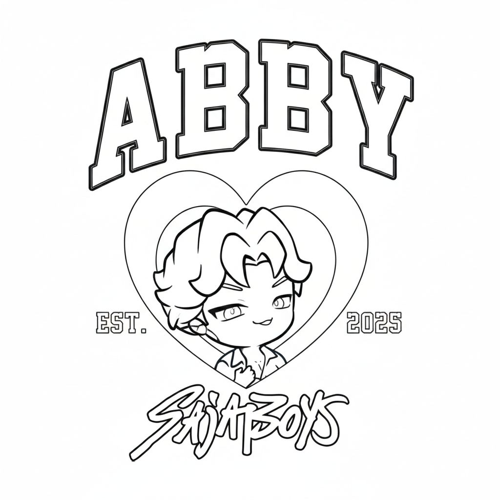 páginas para colorear detalladas de Abby Saja