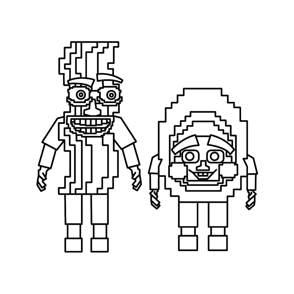 páginas para colorear para imprimir gratis Bacuru and Egguru