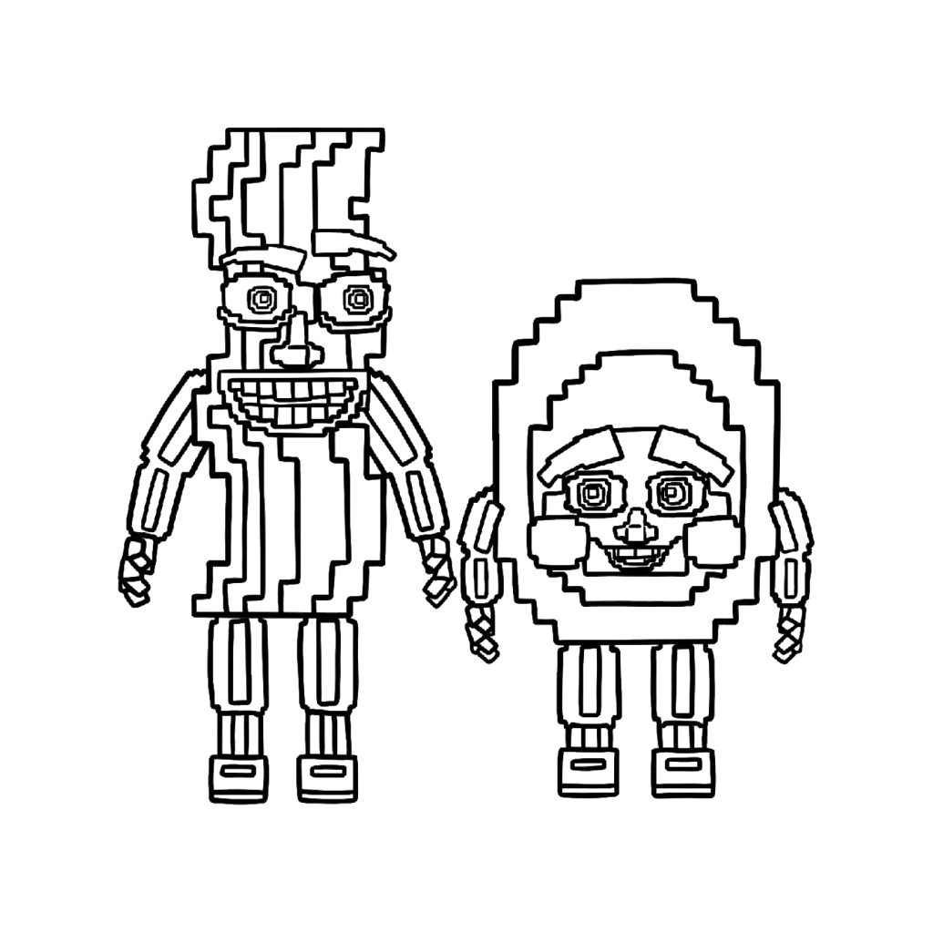 páginas para colorear gratis Bacuru and Egguru