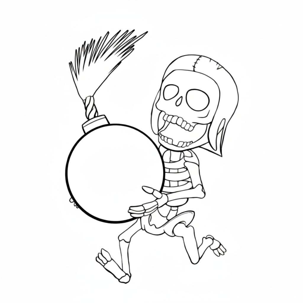 divertidas páginas para colorear Bomber