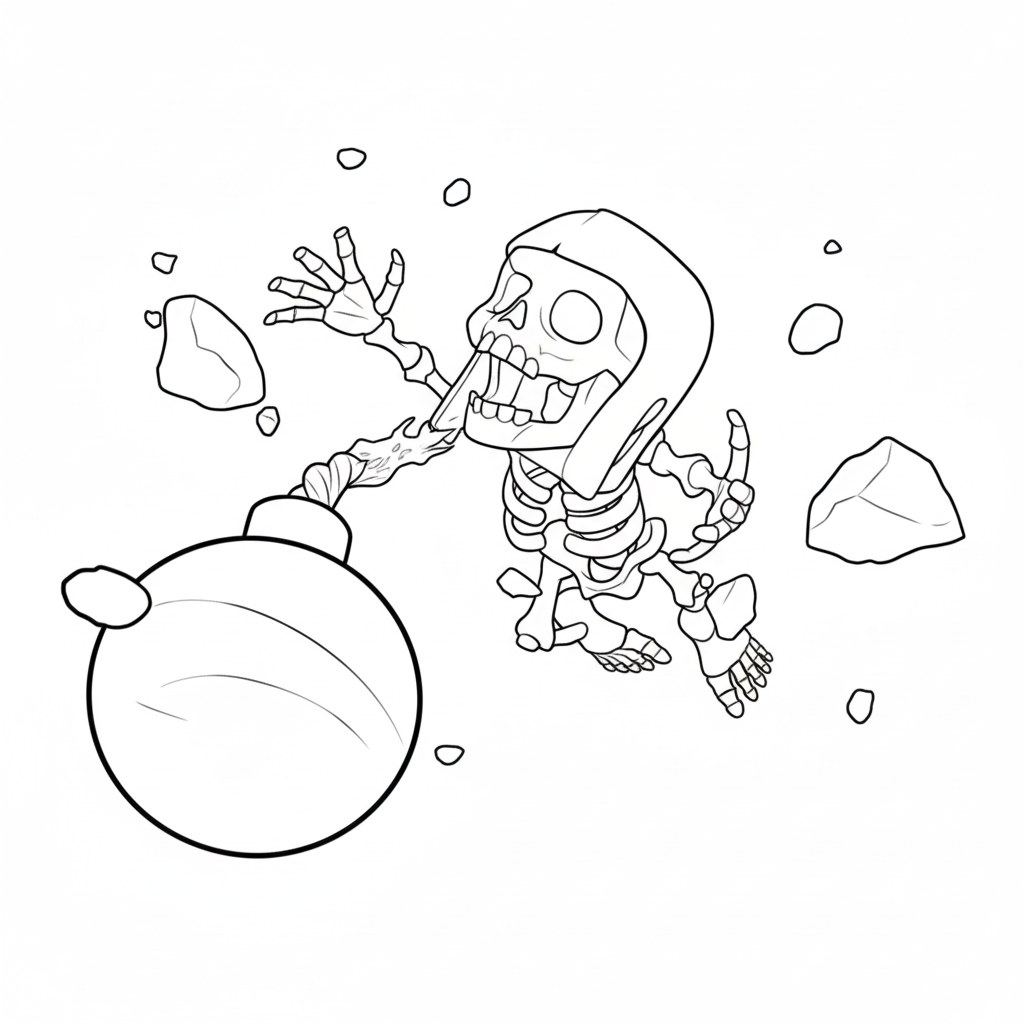 páginas para colorear imprimibles Bomber