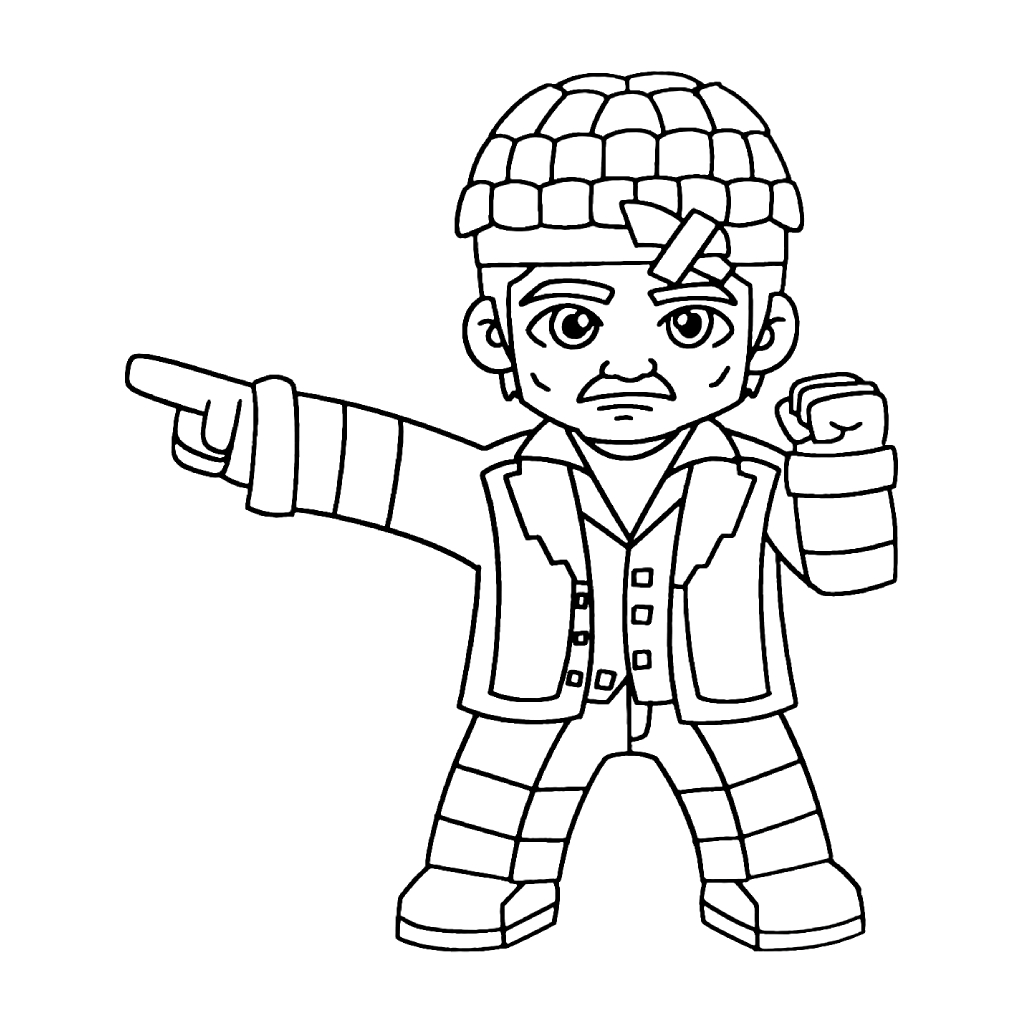 Brunito Marsito 4 Brunito Marsito páginas para colorear para adultos fáciles 1