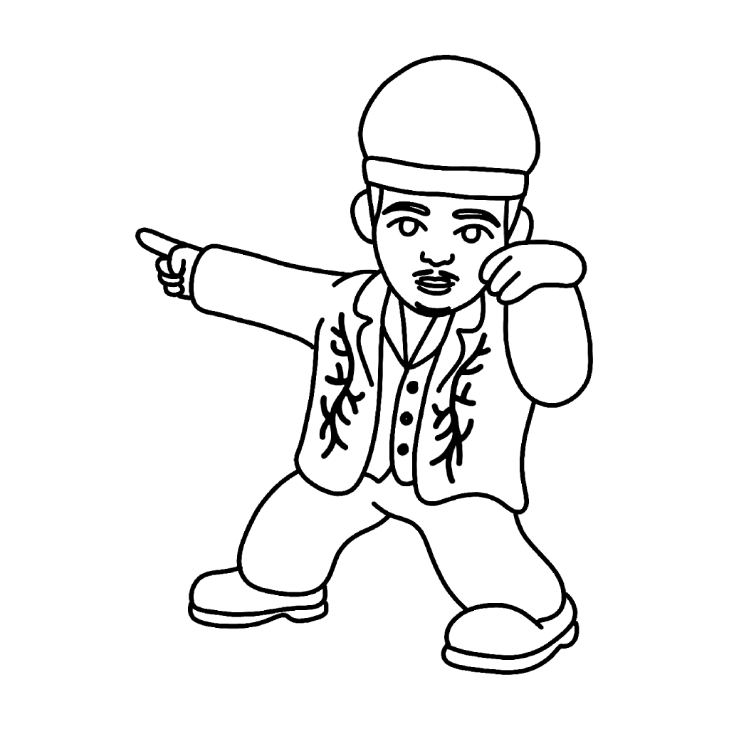 Brunito Marsito 5 Brunito Marsito páginas para colorear de adornos