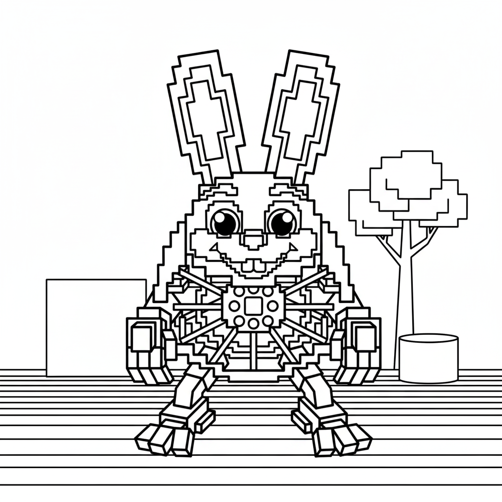 páginas para colorear para imprimir gratis Bunito Bunito Spinito