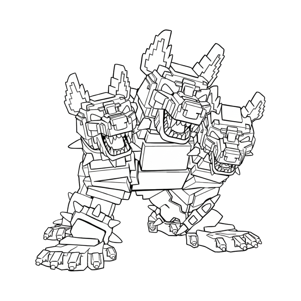 Cerberus páginas para colorear para imprimir gratis