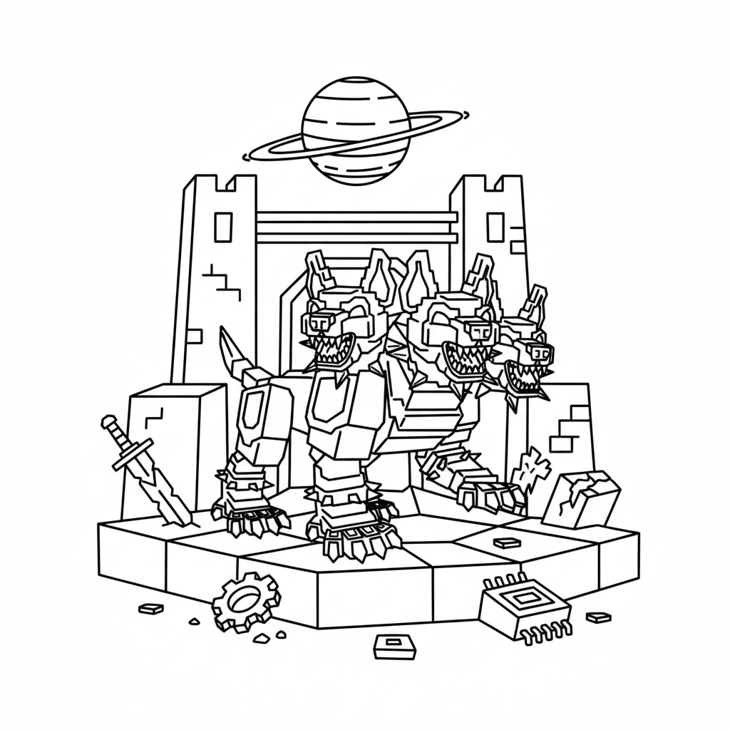 páginas para colorear gratis Cerberus pdf