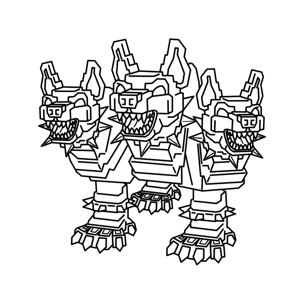 Cerberus páginas para colorear pdf