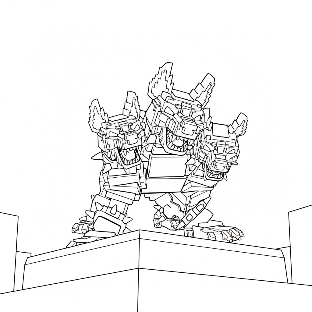 Cerberus páginas para colorear imprimibles