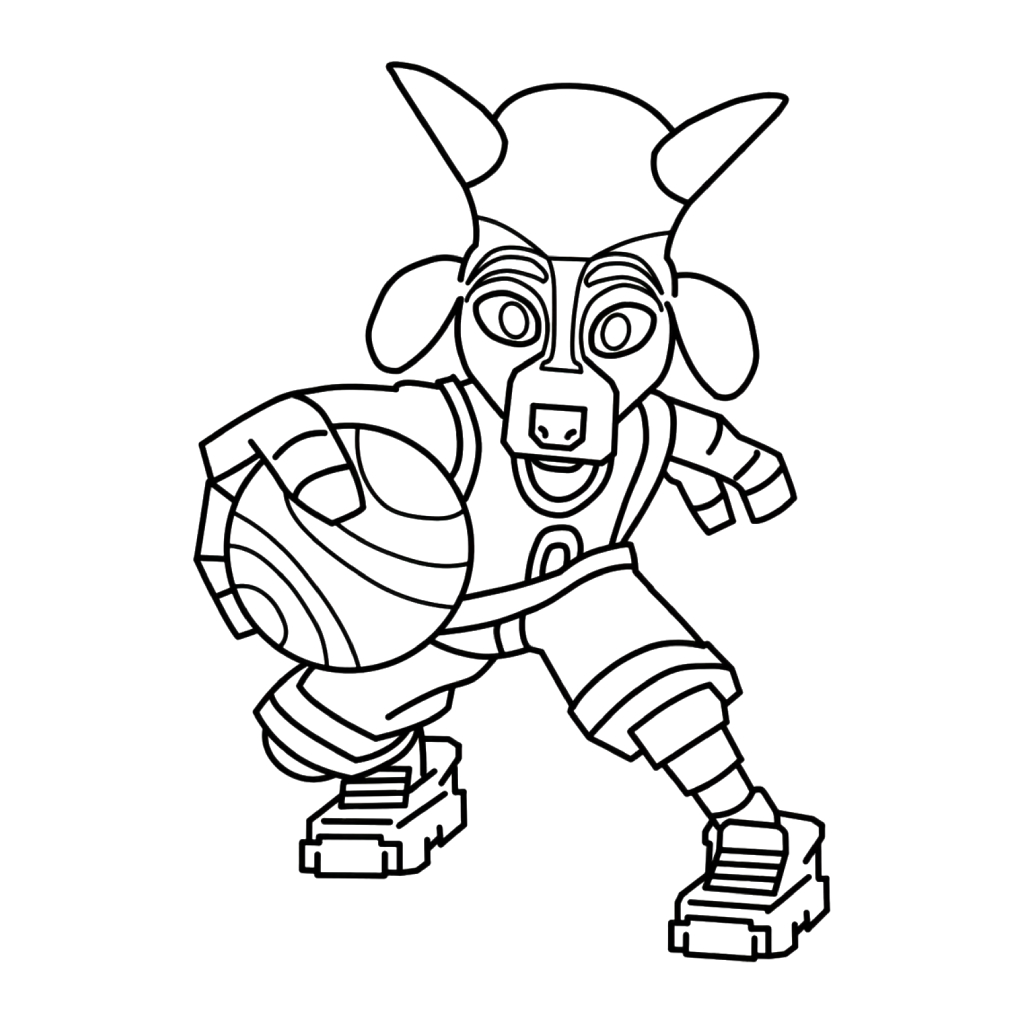 páginas para colorear GOAT imprimibles gratis