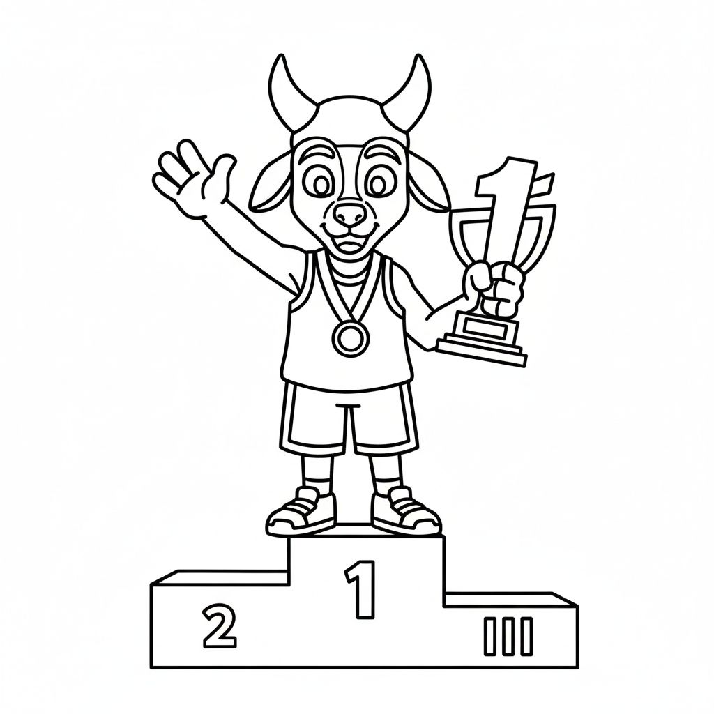 GOAT páginas para colorear para niños