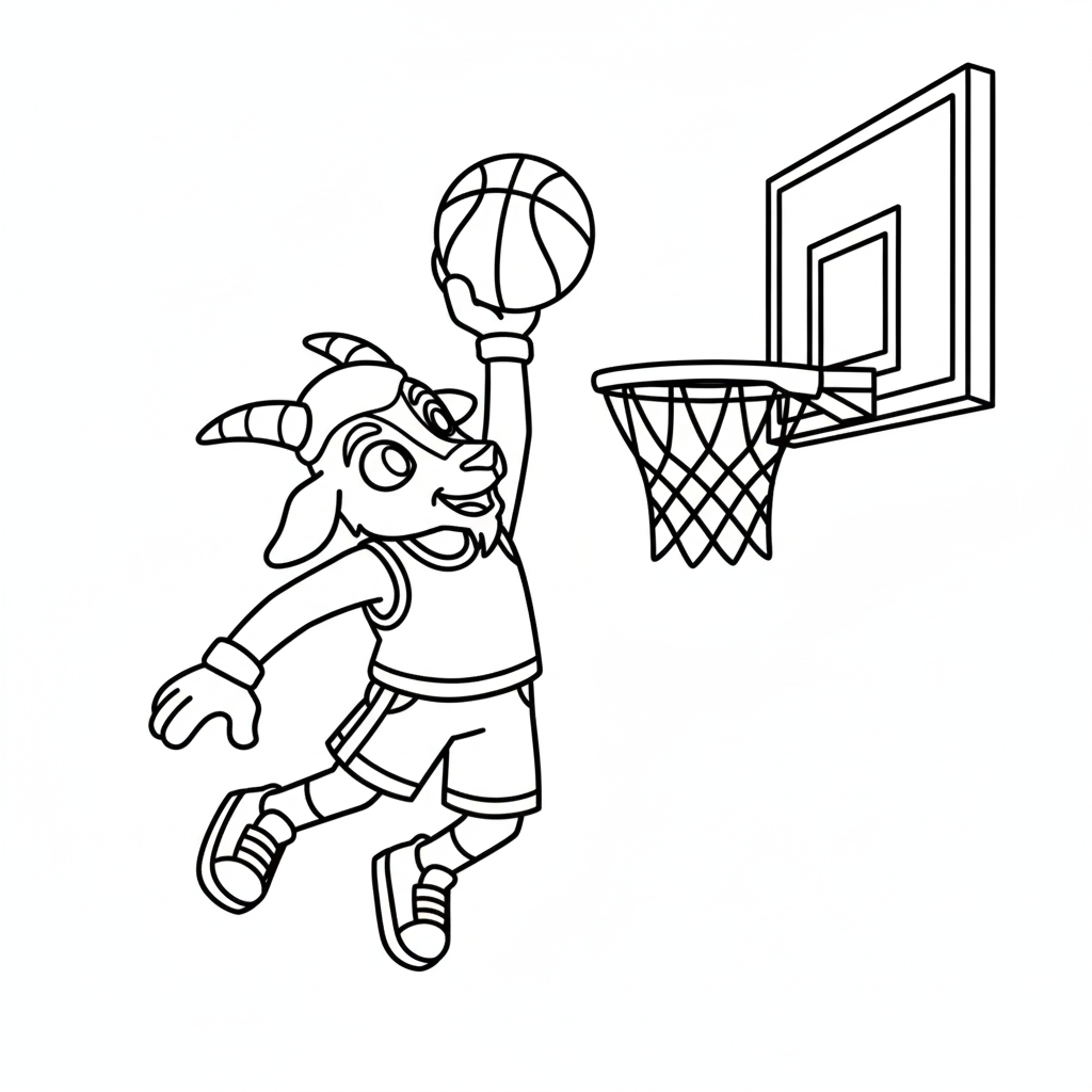 páginas para colorear gratis para adultos GOAT