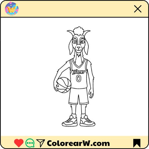 GOAT para colorear thumbnail