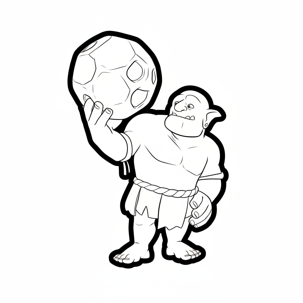 páginas para colorear detalladas de Goblin Brawler