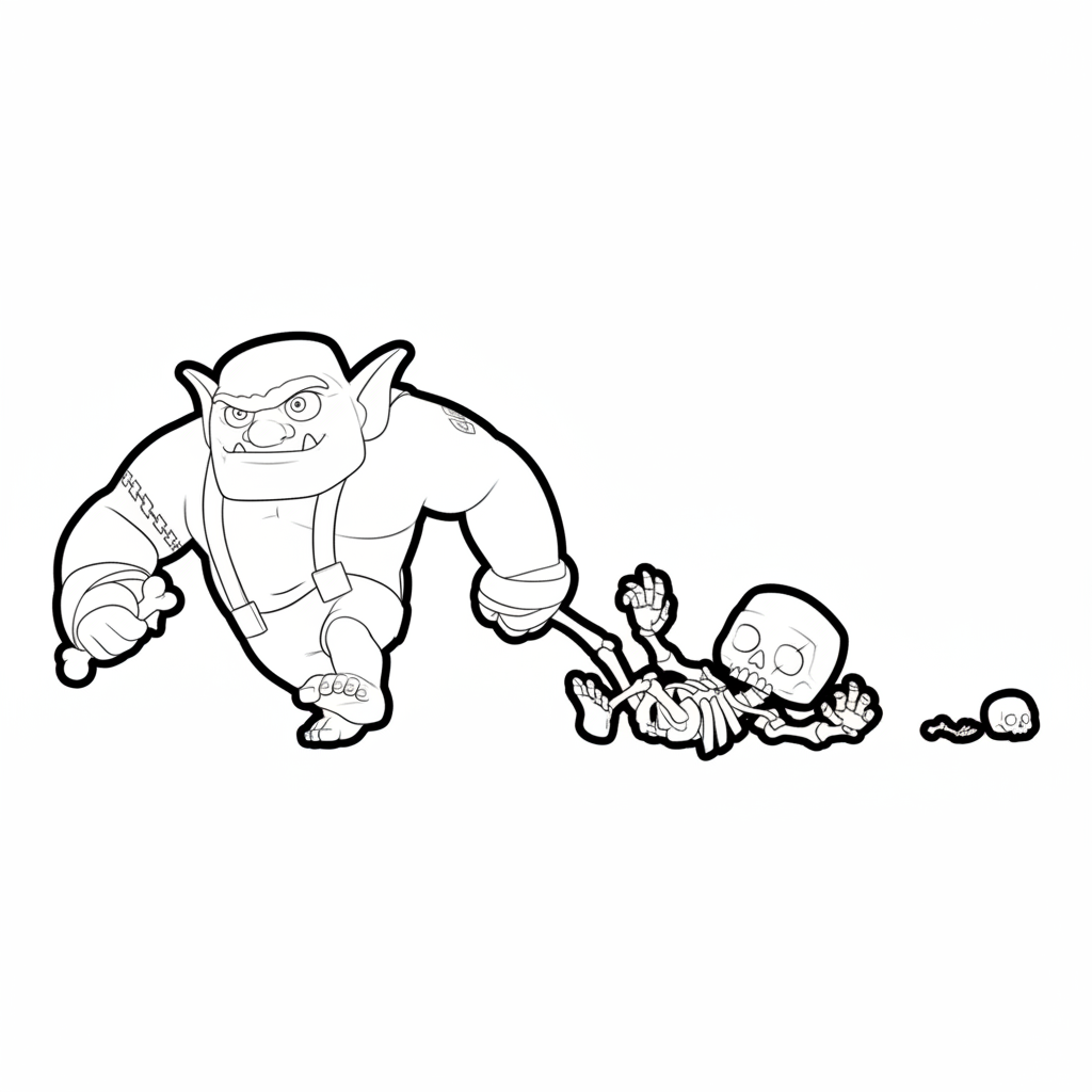 Goblin Brawler para colorear