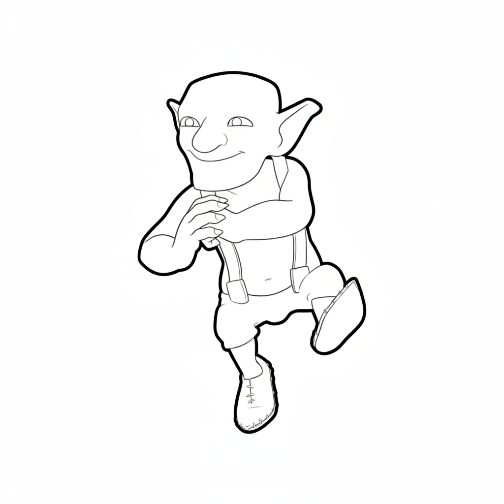 páginas para colorear Goblin Brawler imprimibles 1