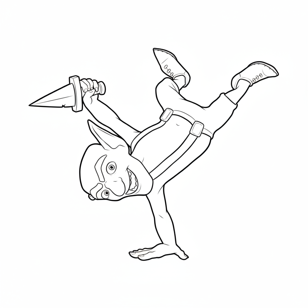 Goblin Brawler páginas para colorear para adultos