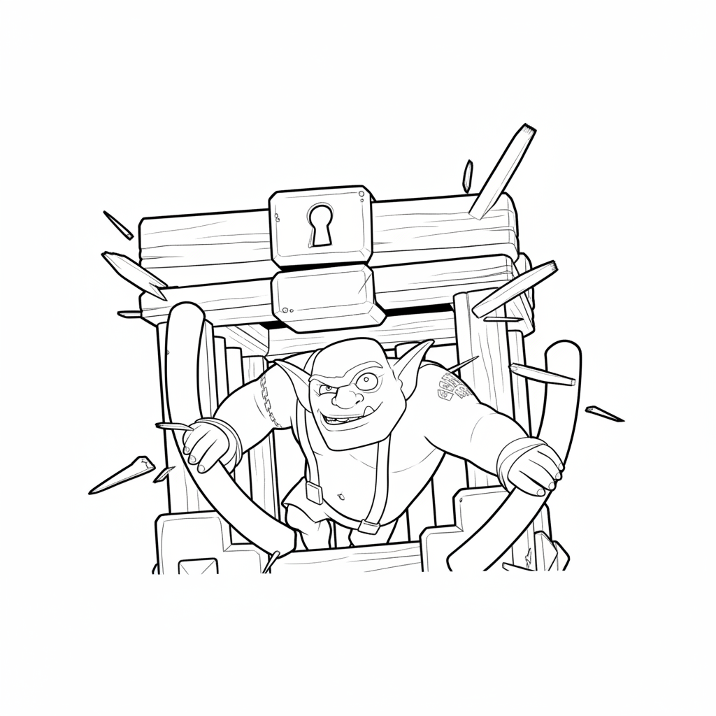 dibujos para colorear grinch Goblin Brawler