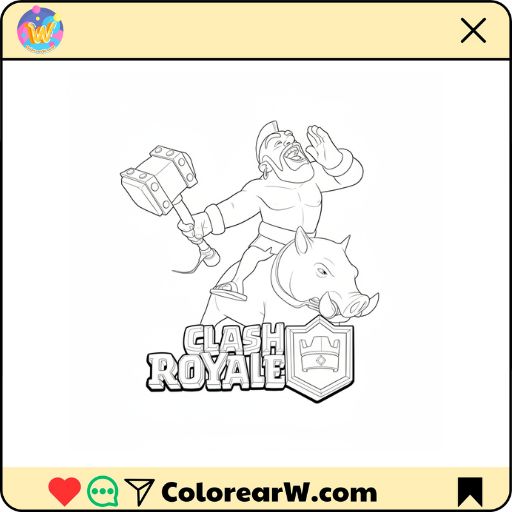 Hog Rider para colorear thumbnail