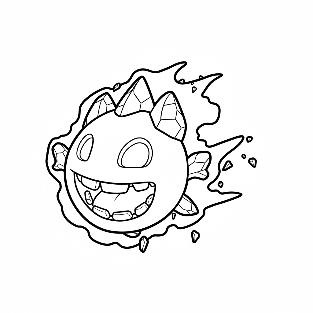 Ice Spirit 5 páginas para colorear kawaii lindas Ice Spirit