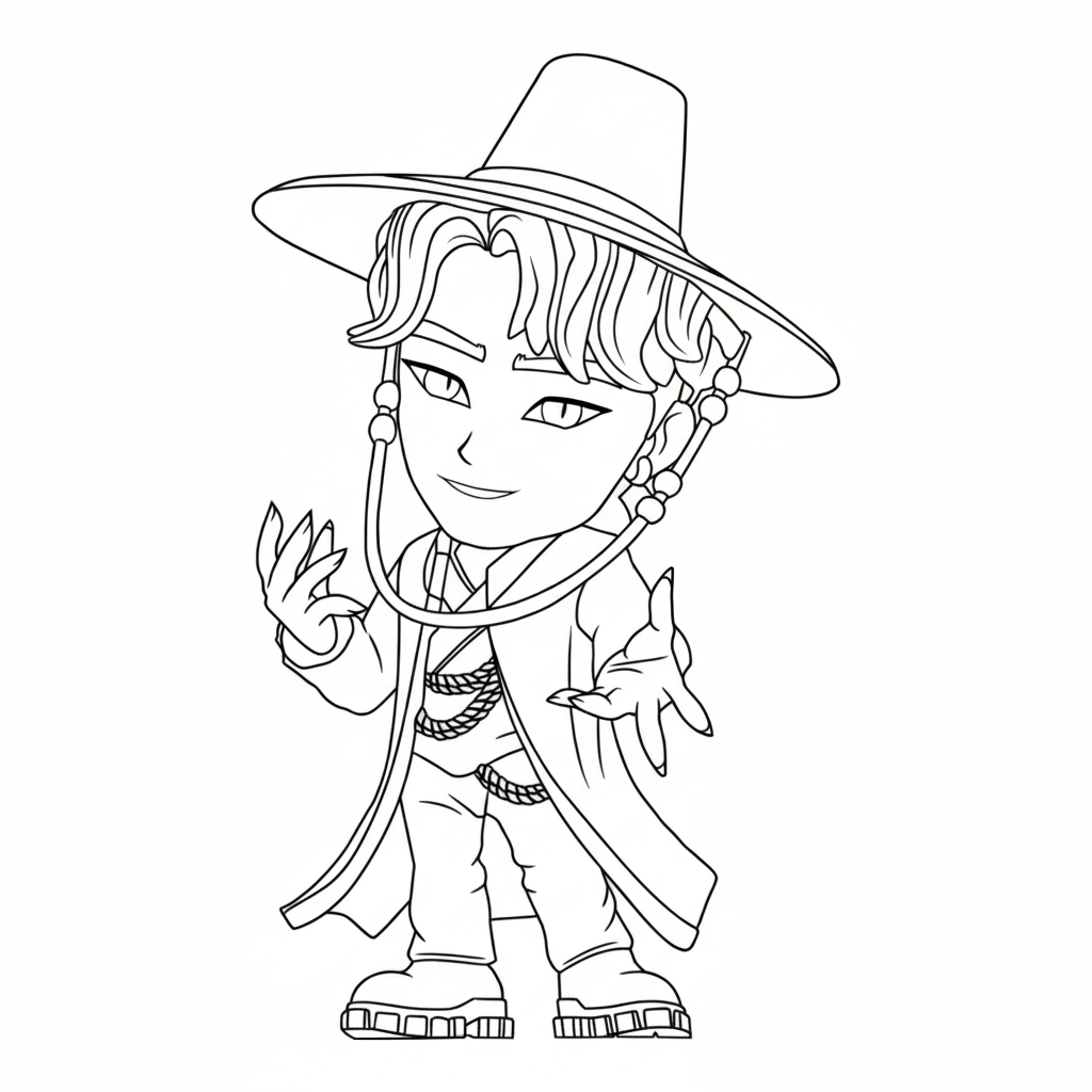 Jinu 11 páginas para colorear de preescolar Jinu 1